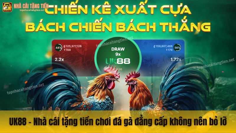 UK88 - Nhà cái tặng tiền chơi đá gà đẳng cấp không nên bỏ lỡ